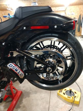 Done deal. Fits perfect. No alterations necessary in fxbr. Love it. May powder coat guard gloss black.