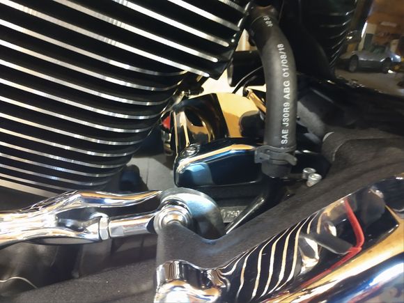 Installed a chrome tranny cover. Not really noticable, but I know it's there, lol. MAJOR PAIN IN THE ASS!  Ya heard it from me.