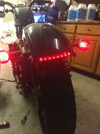 Chopped fender edge light