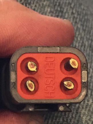 Should have looked at the back of the connector for the pin numbers!  Here they are!