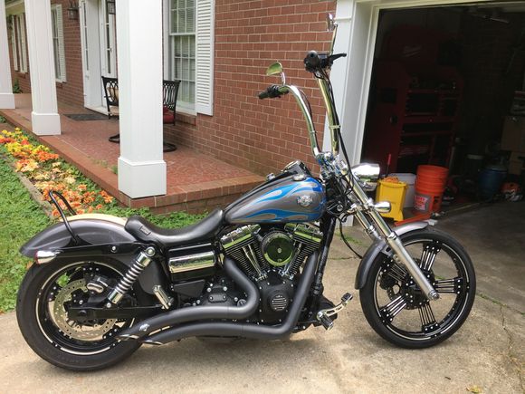 Carlini 16" flying apes moved to straight up position.