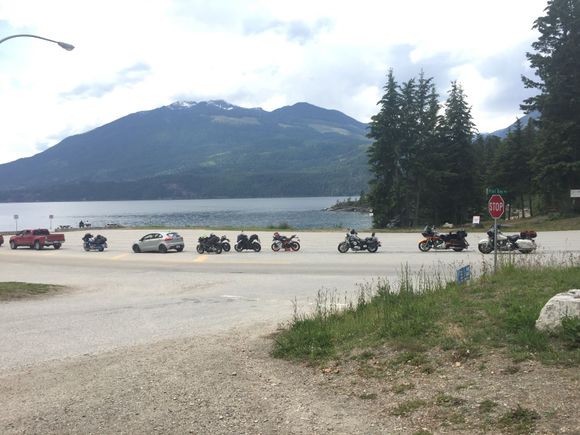 At the ferry landing waiting for the boat. It usually runs every hour in the summer, and every two or so in the off season. It is a free ride and there is a coffee shop on board that serves light snacks.