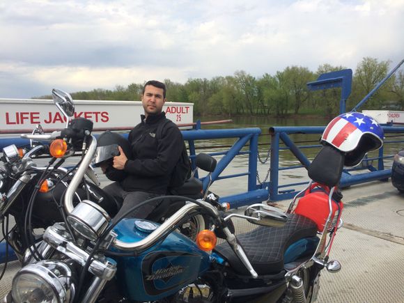 Just a short ride across the river.