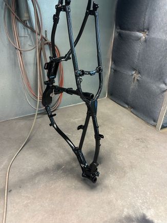 epoxying the frame 