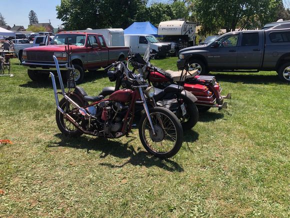 Knuck ridden to Oley from Brooklyn, with camping gear.