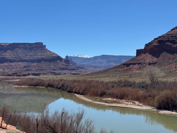 The Colorado looking south towards Moab. 