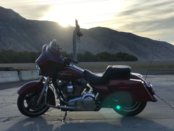 Sunrise over the mountains, love it here...