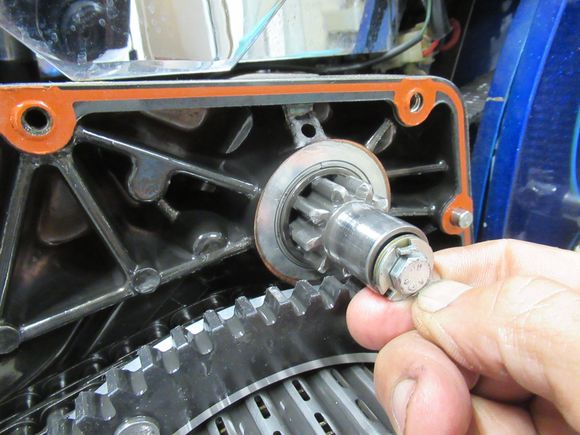 I can push the gear off center with a little resistance.
