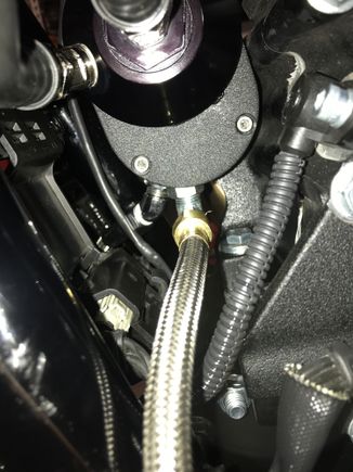 Front line to left side rear cooling element