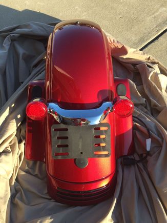 2013 Street glide ember red sun glow rear fender $200 OBO