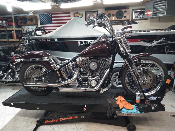 peeled it down for some service work