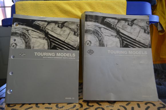 2012 Touring models svc manual and parts book 