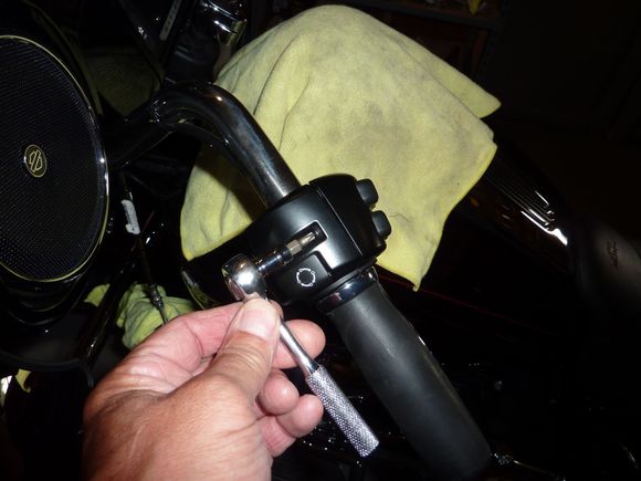 Remove the left side switch housing
