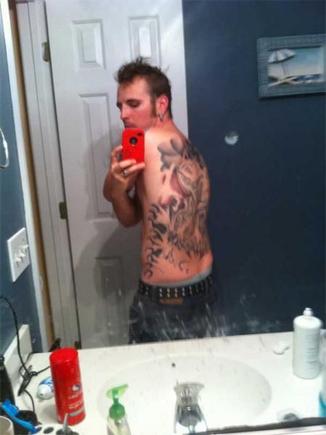 Left side after the latest sitting.