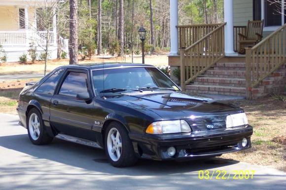 91 Stang GT also taken to the road course at LimeRock Ct