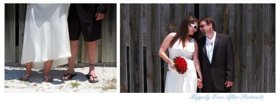 Beach in flip flops with our families