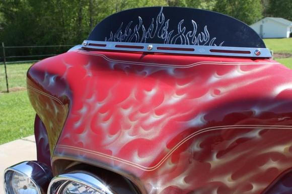 Internally lit windshield