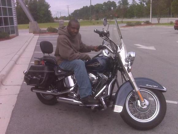The day I bought her. 
Sure wish Joe Eason still worked at New River Harley Davidson...I'd refer everyone to him!