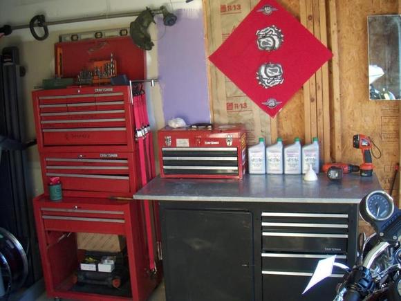 Not much of a work space but it's mine.