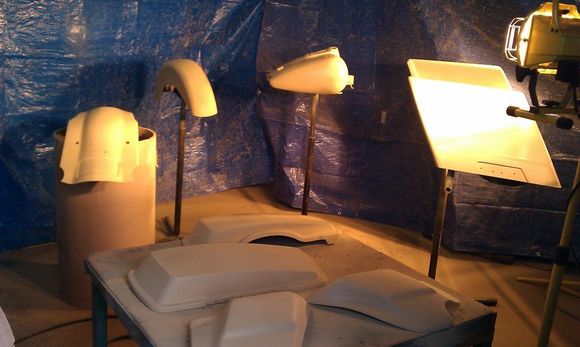 First paint job. everything primed ready for sanding