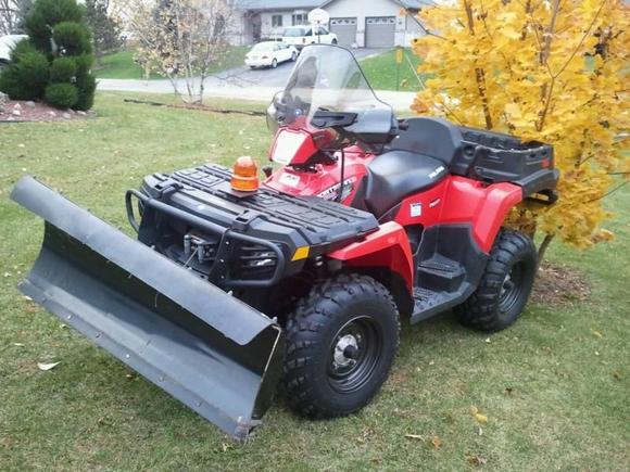 atv with plow