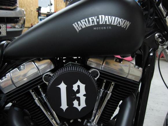 2012 Iron 883 sportster logo painted on