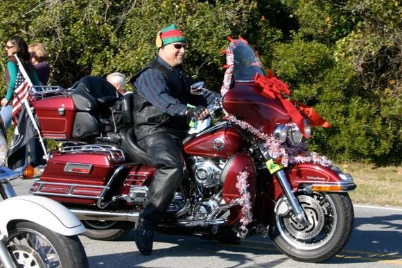 Christmas Parade, candy for the kids