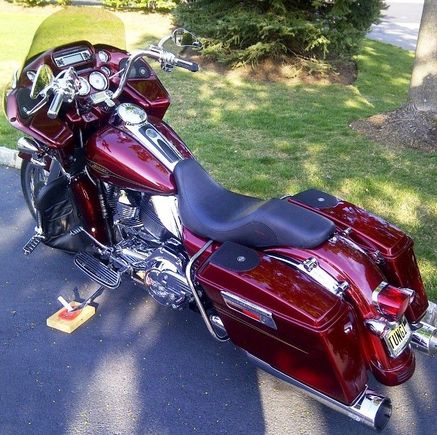 Windvest 13" light smoke windshield, HD saddlebag speaker lids