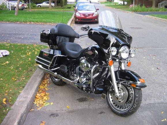 My Harley Day1, Numbers still on front tire.
