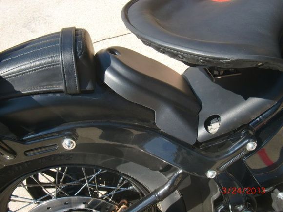 ECM cover needs minor triming to work with passenger pillion.