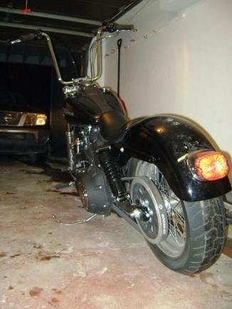 dirty blackness.  She needs a wash, but it's too damn cold right now.