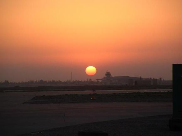 Sunrise at Camp Anaconda....Balad, Iraq