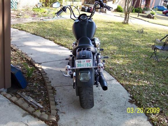 2008 street bob rear