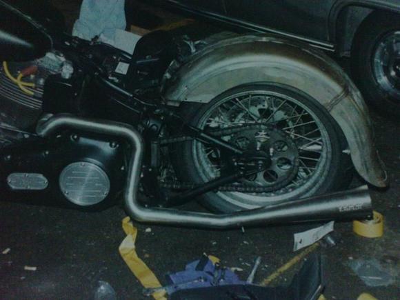 With a 750 fender modified &amp; adapted..