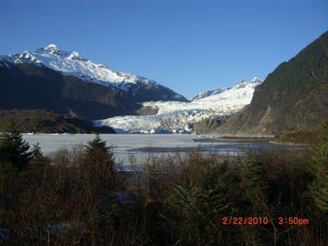 Mendenhall Glacier in the back ground