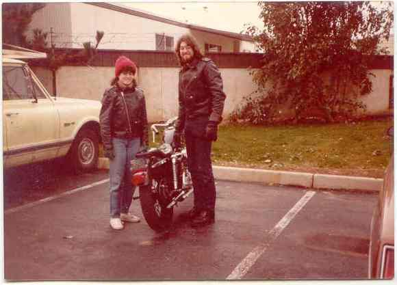 A long time ago in a galaxy far, far away...my sister and I and my first Harley. '77 XLH and at 6'2", it was just a little small for me, but I didn't care...
