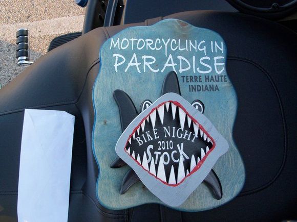 Stock Catagory...only owned the Bike for one week and scored this plaque and a $25.00 gift certificate.