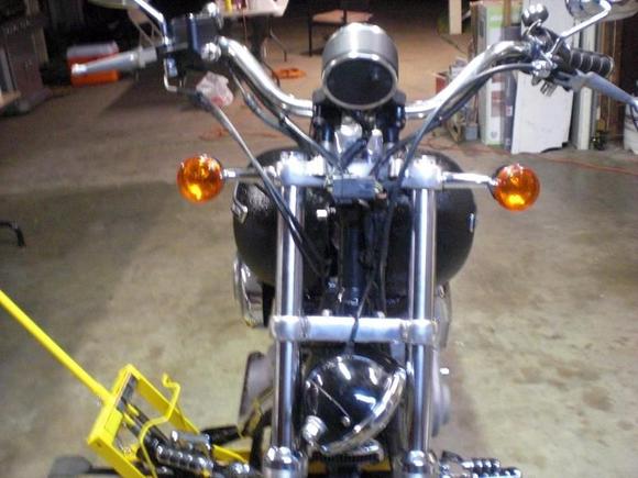 signal moved from handlebars to forks