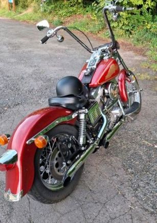 He must be a really tall rider , lol