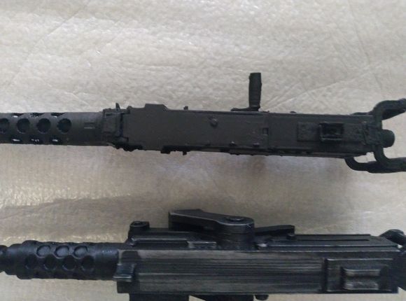 The print is so fine I broke the barrel in places multiple times and have had to stop detailing as I just break bits . My son will be given all the parts next time he's here to build one as he's got better tactile skills than myself.
There's stringy bits to clean up and some paint to sand but I'll break bits again of I go on with that.