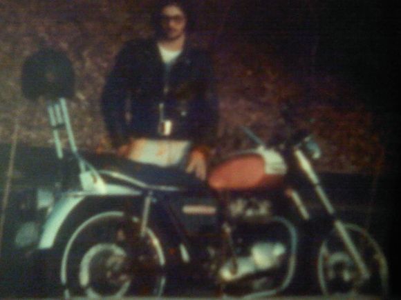 74 750 Bonneville, 1st "Big Bike" In 1978 on Blueridge Parkway 