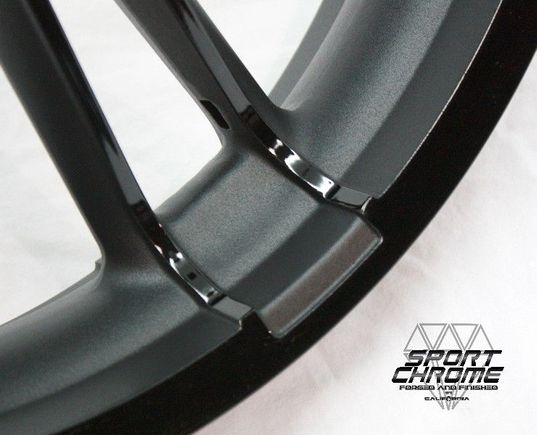 Black Powder Coated Enforcer Wheel