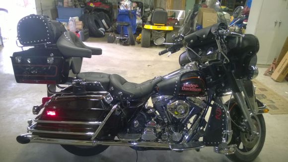 After upgrading the bars, windshield and fairing lowers.