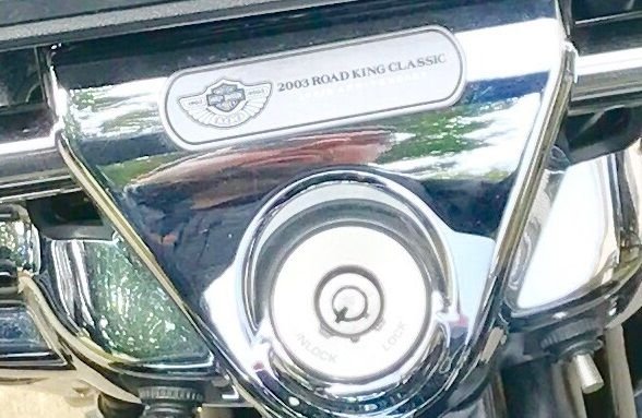 Road king handlebar cover shop emblem