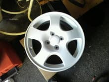 my wheels, freshly painted