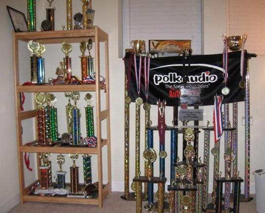 Not to brag or anything but these are the awards my Accord and Polk gear have won me.