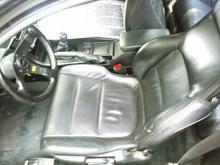 seat was taken apart and i bent the frame to fit me better.