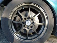 15"Konig ultralight alluminum alloys sitting on 3"prof 7"width falken race tires.