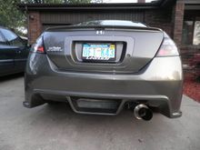 Back of the civic with new rear AIT Racing Ace bumper, Euros, and GReddy TI-C catback exhaust!!!