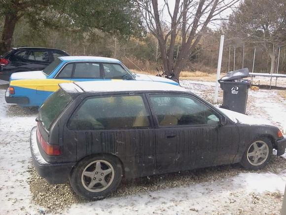 Snow?  No.  That is ice.